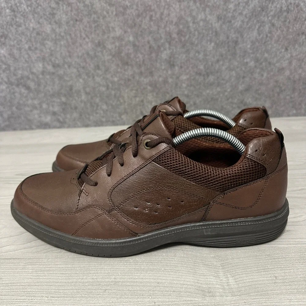 Nunn Bush KORE Walk Men Sz 11 Brown Moccasin Toe Lace‎ Up Oxfords 84811-201